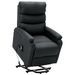 Fauteuil inclinable Gris foncé Tissu 5 - Photo n°1