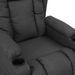 Fauteuil inclinable Gris foncé Tissu 3 - Photo n°6