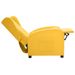 Fauteuil inclinable Jaune Tissu 3 - Photo n°6