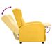 Fauteuil inclinable Jaune Tissu 3 - Photo n°7