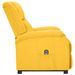 Fauteuil inclinable Jaune Tissu - Photo n°4