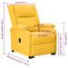 Fauteuil inclinable Jaune Tissu - Photo n°10