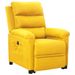 Fauteuil inclinable Jaune Tissu 4 - Photo n°2