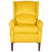 Fauteuil inclinable Jaune Velours - Photo n°3