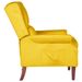 Fauteuil inclinable Jaune Velours - Photo n°4