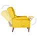 Fauteuil inclinable Jaune Velours - Photo n°6