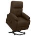 Fauteuil inclinable Marron foncé Tissu 22 - Photo n°1