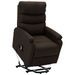 Fauteuil inclinable Marron foncé Tissu 14 - Photo n°1
