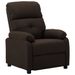 Fauteuil inclinable Marron foncé Tissu 10 - Photo n°1