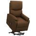 Fauteuil inclinable Marron Tissu - Photo n°1