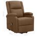 Fauteuil inclinable Marron Tissu 28 - Photo n°8