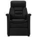 Fauteuil inclinable Noir Similicuir daim - Photo n°4