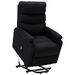 Fauteuil inclinable Noir Tissu 18 - Photo n°1