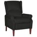 Fauteuil inclinable Noir Velours 2 - Photo n°1