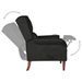 Fauteuil inclinable Noir Velours 2 - Photo n°6