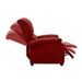 Fauteuil inclinable Rouge bordeaux Tissu 20 - Photo n°6