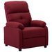 Fauteuil inclinable Rouge bordeaux Tissu 12 - Photo n°1