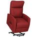 Fauteuil inclinable Rouge bordeaux Tissu Silencia - Photo n°1