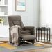 Fauteuil inclinable Taupe Similicuir daim 2 - Photo n°1