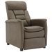 Fauteuil inclinable Taupe Similicuir daim 2 - Photo n°2