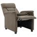 Fauteuil inclinable Taupe Similicuir daim 2 - Photo n°3