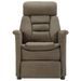 Fauteuil inclinable Taupe Similicuir daim 2 - Photo n°4