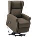 Fauteuil inclinable Taupe Tissu 16 - Photo n°2