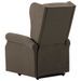 Fauteuil inclinable Taupe Tissu 16 - Photo n°6