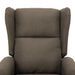 Fauteuil inclinable Taupe Tissu 16 - Photo n°7