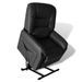Fauteuil inclinable TV Noir Similicuir - Photo n°1