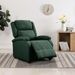 Fauteuil inclinable Vert foncé Tissu 7 - Photo n°1