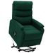 Fauteuil inclinable Vert foncé Tissu 14 - Photo n°1