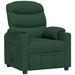 Fauteuil inclinable Vert foncé Tissu 8 - Photo n°1