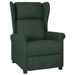 Fauteuil inclinable Vert foncé Tissu 13 - Photo n°1
