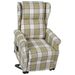 Fauteuil inclinable Vert Tissu 3 - Photo n°1