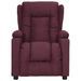 Fauteuil inclinable Violet Tissu 2 - Photo n°3