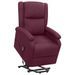 Fauteuil inclinable Violet Tissu 23 - Photo n°1