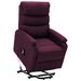 Fauteuil inclinable Violet Tissu 10 - Photo n°1