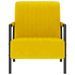 Fauteuil Jaune moutarde Velours Dustry - Photo n°2