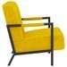 Fauteuil Jaune moutarde Velours Dustry - Photo n°3