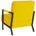 Fauteuil Jaune moutarde Velours Dustry - Photo n°4