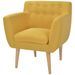 Fauteuil Jaune Tissu 3 - Photo n°1