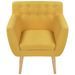 Fauteuil Jaune Tissu 3 - Photo n°3