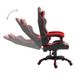 Fauteuil jeux video Xtreme simili cuir noir et rouge - Photo n°8