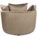Fauteuil large velours taupe Musto 115 cm - Photo n°3