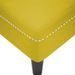 Fauteuil long avec coussin et accoudoir droit jaune velours - Photo n°7