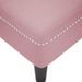 Fauteuil long avec coussin et accoudoir droit rose velours - Photo n°7