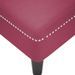 Fauteuil long avec coussin et accoudoir droit rouge bordeaux - Photo n°7