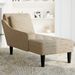 Fauteuil long et coussin/accoudoir droit gris clair simili cuir - Photo n°3