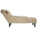 Fauteuil long et coussin/accoudoir droit gris clair simili cuir - Photo n°5